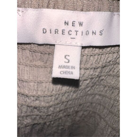 Beautiful NEW WITH TAGS WOMEN NEW DIRECTION WOMENS SMALL  TAN 100% COTTON TRIM P - Picture 3 of 4